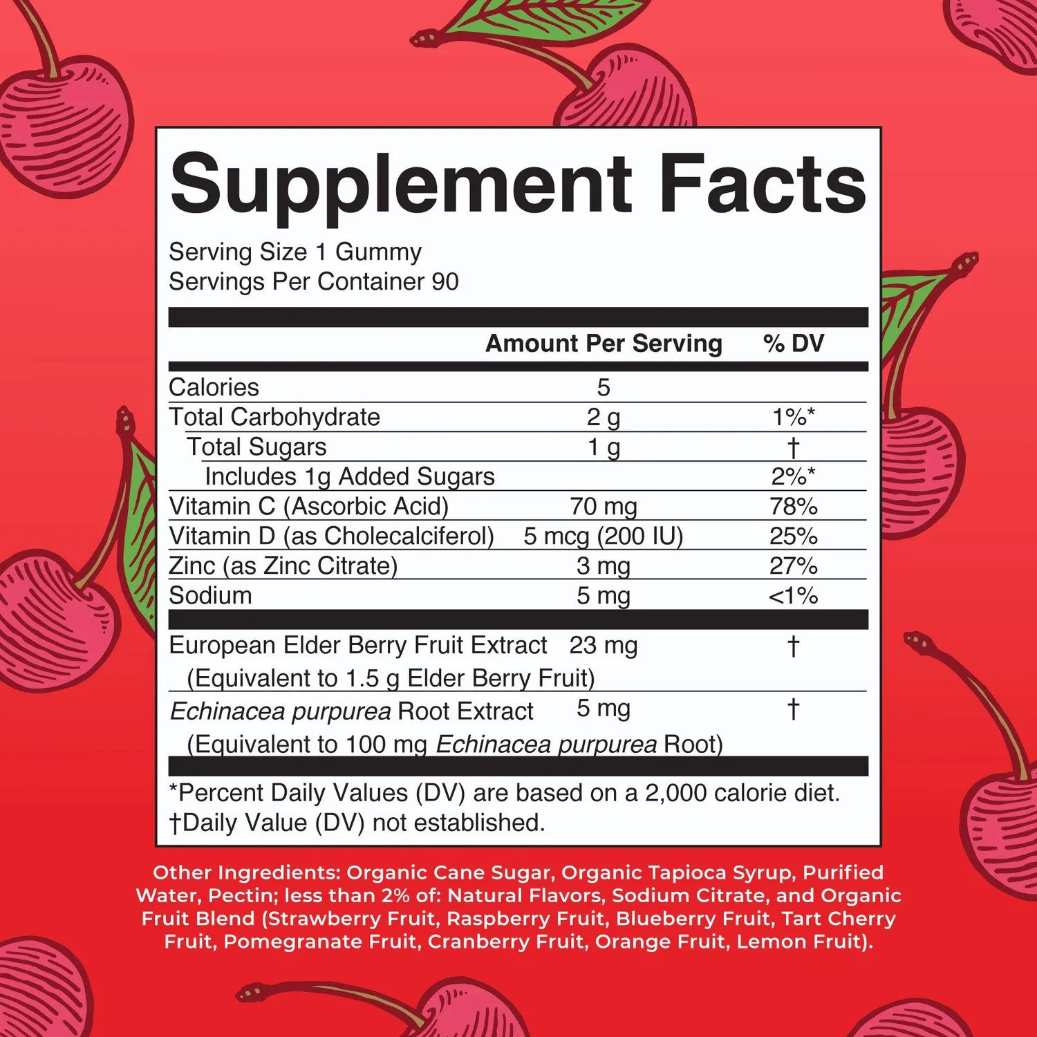 MaryRuth's Immunity gummies med C-vitamin og sink