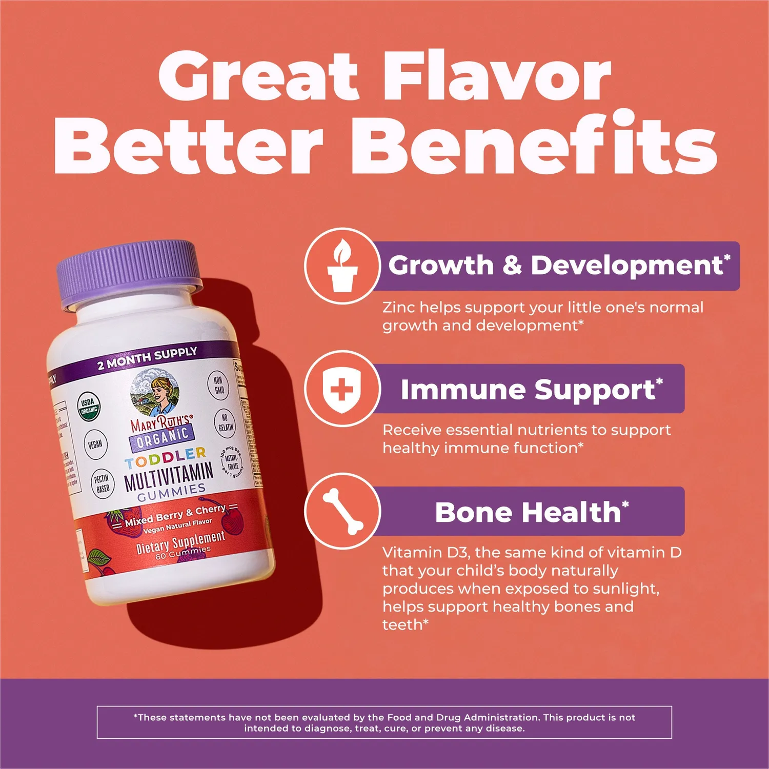 MaryRuth's Toddler Multivitamin vitamingummi bær