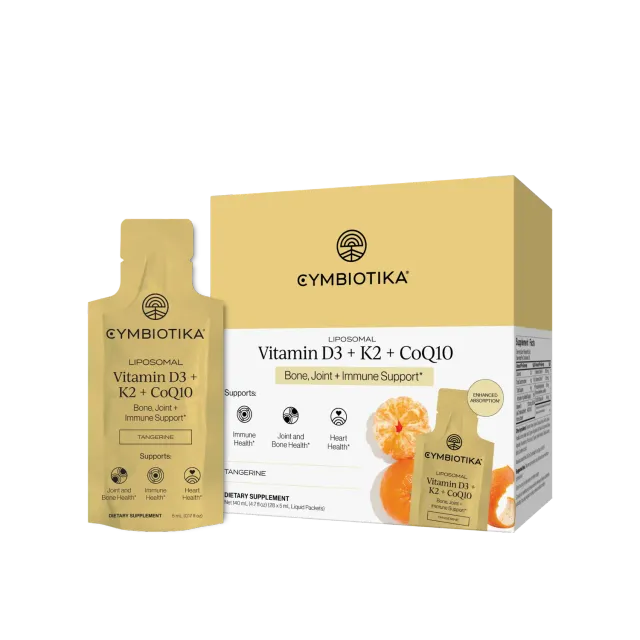 Cymbiotika Liposomal Vitamin D3+K2+CoQ10 poser
