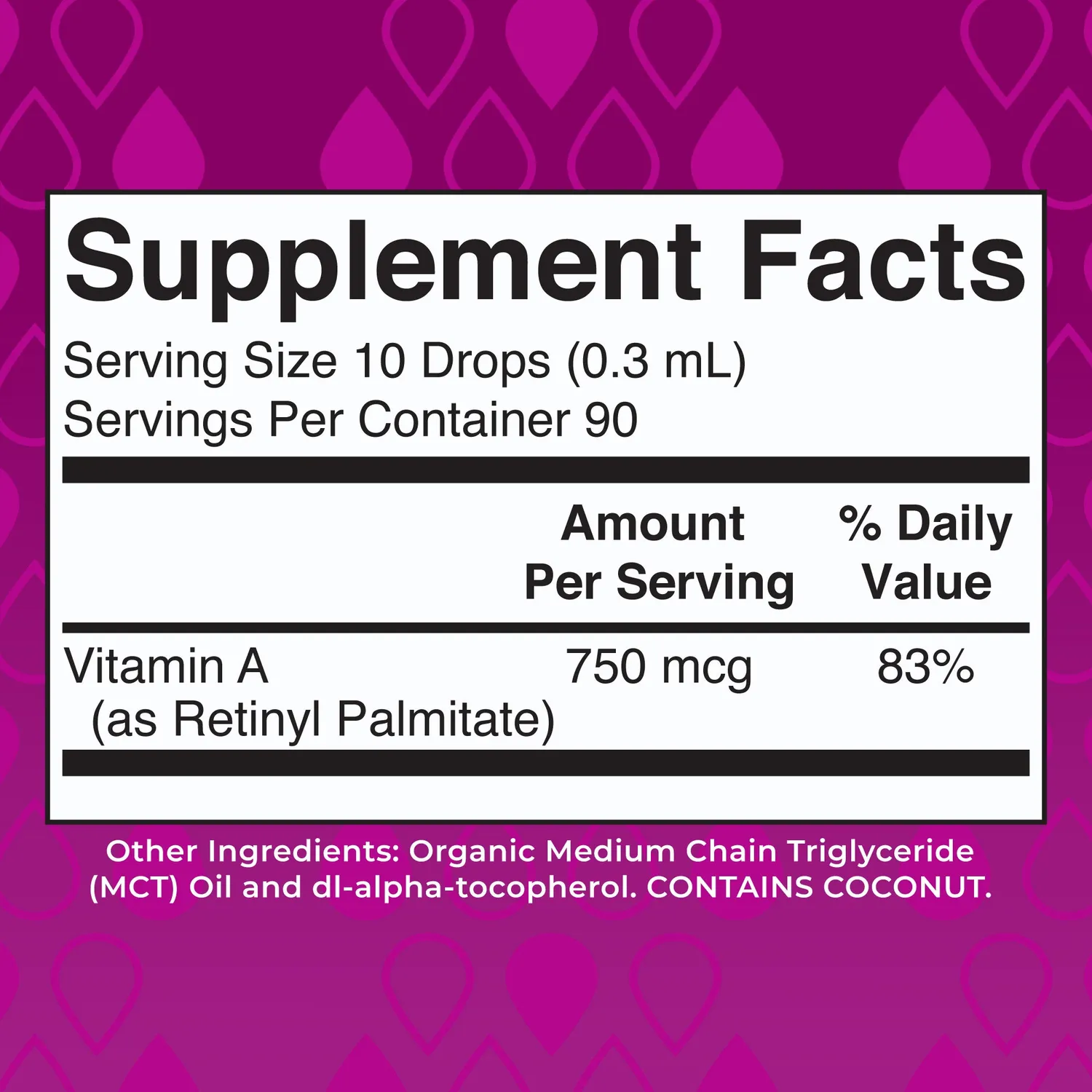MaryRuth's Vitamin A Organic Liquid Drops dråper 90 doser