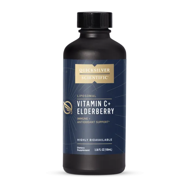 Quicksilver Scientific Vitamin C Elderberry tilskudd 100 ml