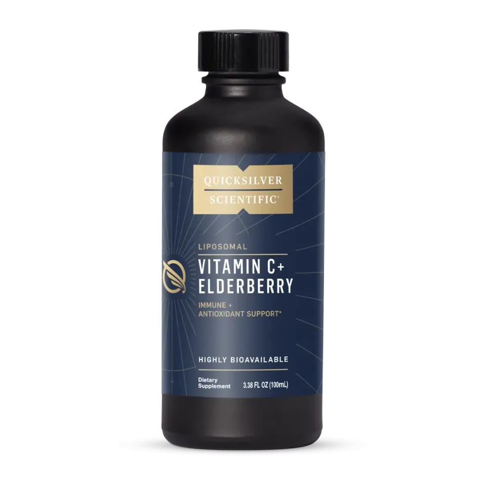 Quicksilver Scientific Vitamin C Elderberry tilskudd 100 ml