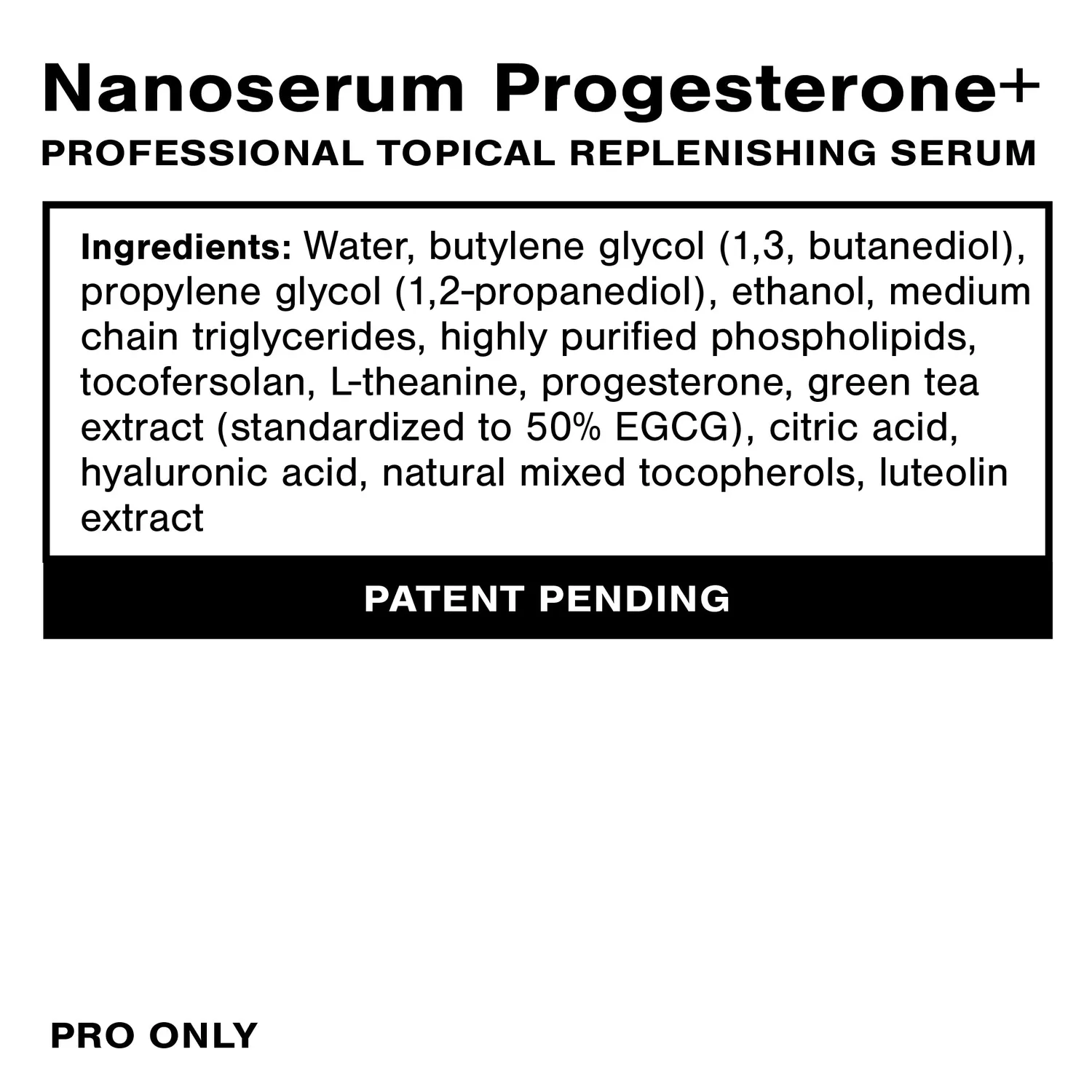 Quicksilver Scientific Professional Progesterone+ serum 300 ml refill