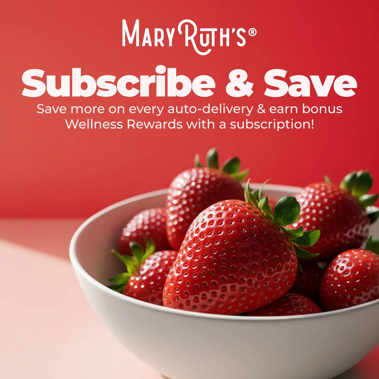 MaryRuth's Organic D3+B12 vingummi jordbær metylkobalamin
