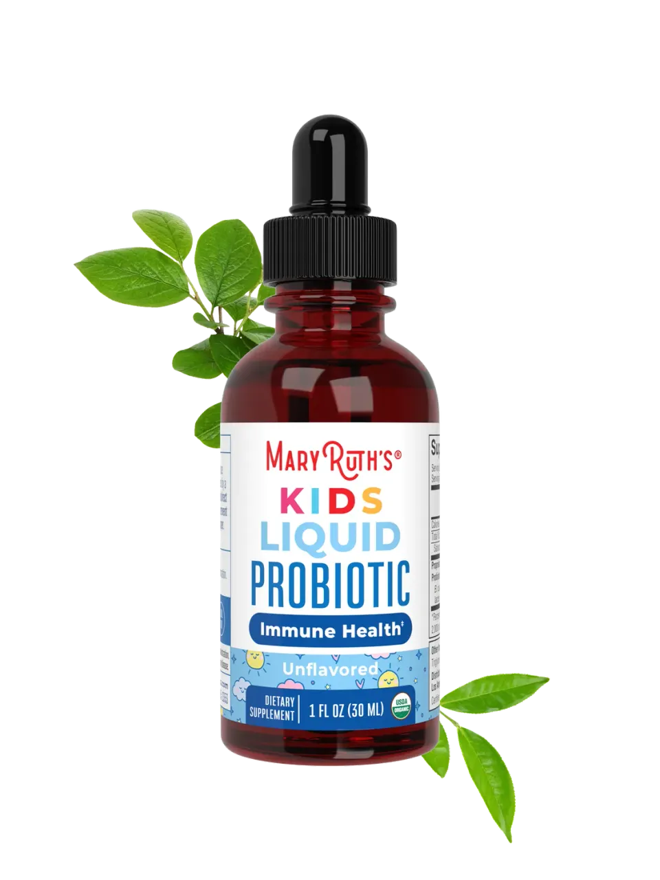 MaryRuth's Kids Probiotic probiotikadråper nøytral 2 mrd