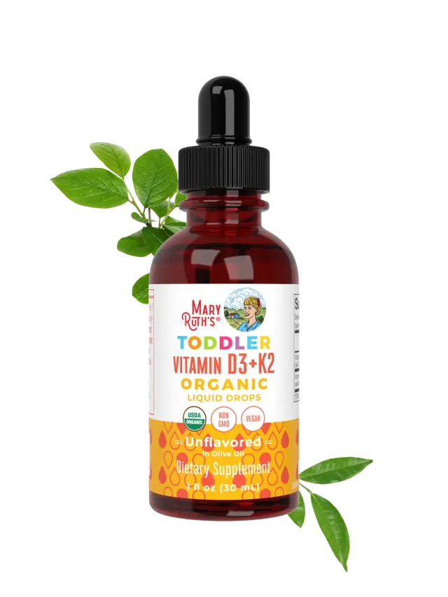 MaryRuth's Toddler D3+K2 vitamindråper 30 doser uten smak