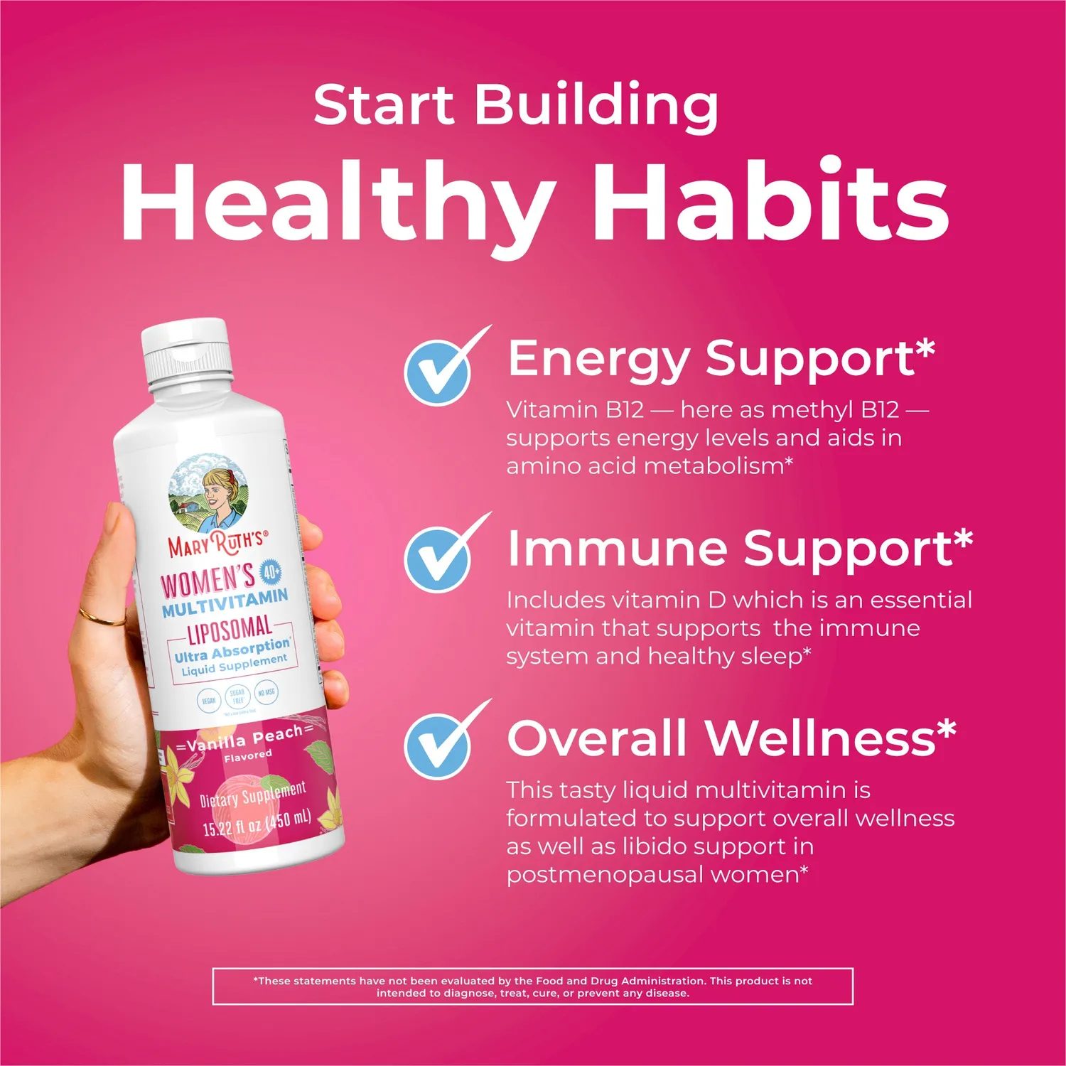 MaryRuth's Women 40+ Multivitamin liposomal 30 doser kvinner