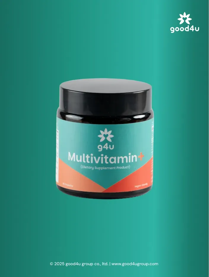 Good4 g4u Multivitamin+ daglig kosttilskudd komplett innhold