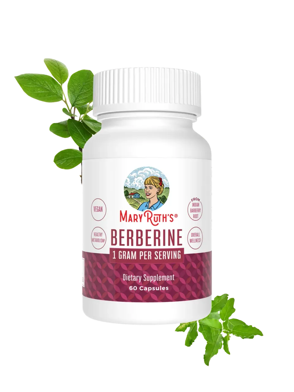 MaryRuth's Berberine kapsler 1000 mg metabolisme