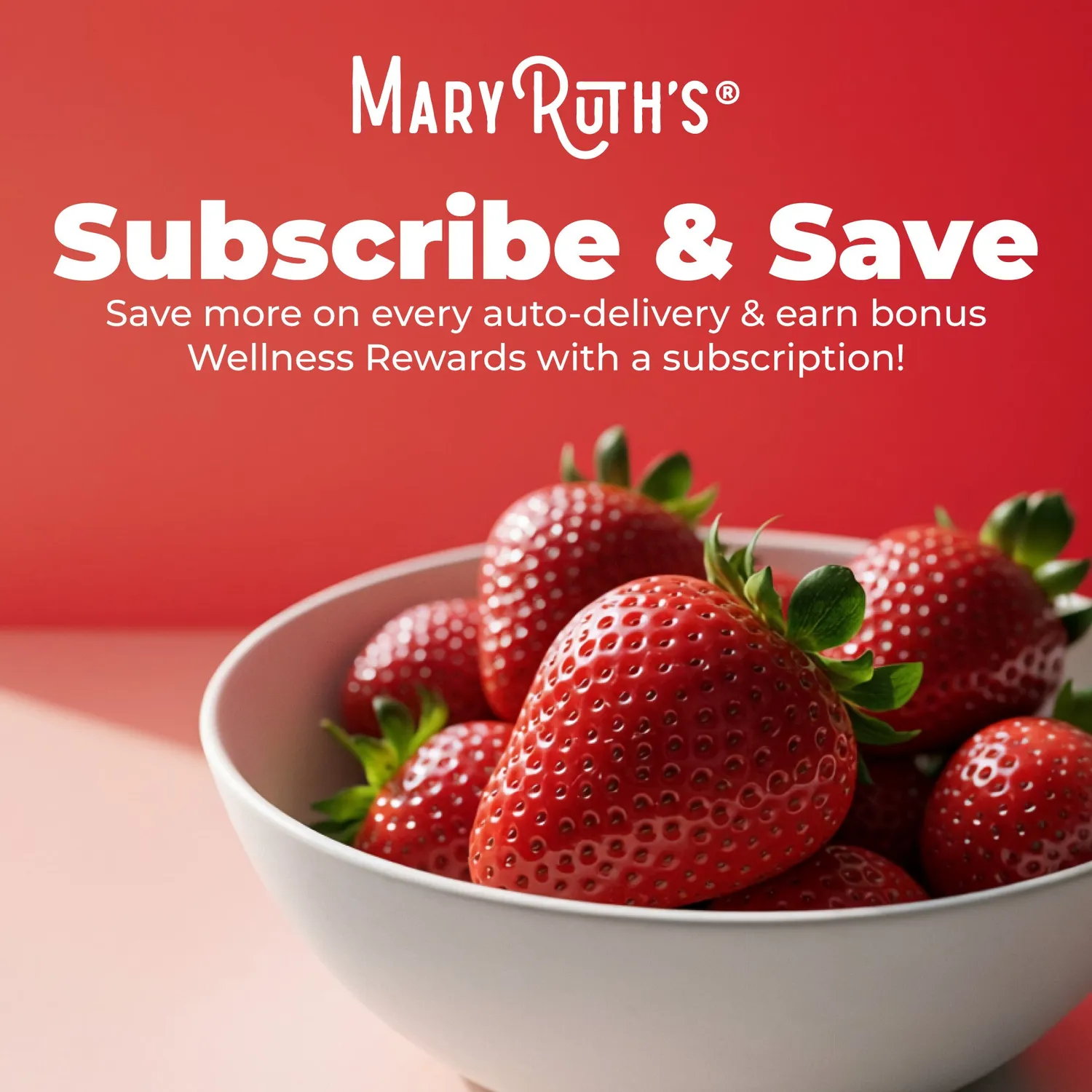 MaryRuth's Energy smeltestrips 30 stk jordbær B-vitamin
