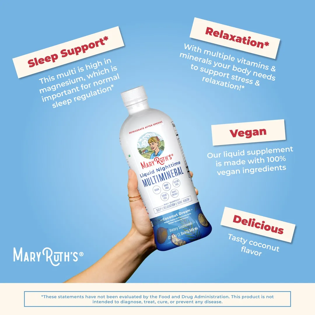 MaryRuth's AM PM Routine vitaminpakke flytende bringebær kokos