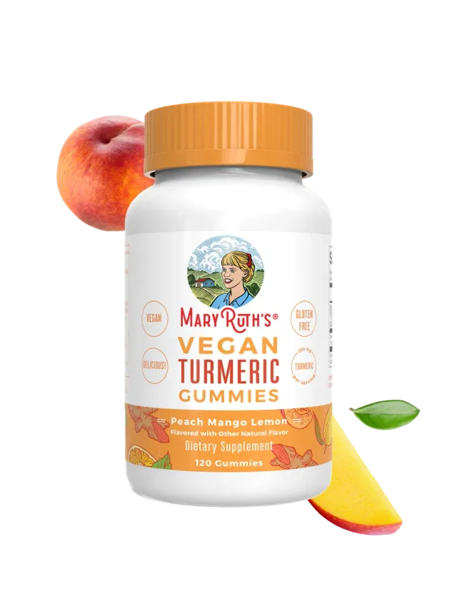 MaryRuth's Turmeric gummies fersken mango 30 porsjoner