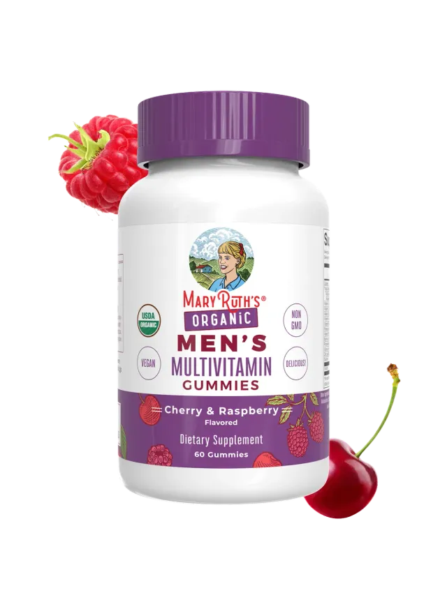 MaryRuth's Organic Men's Multivitamin vingummi kirsebær 60 stk
