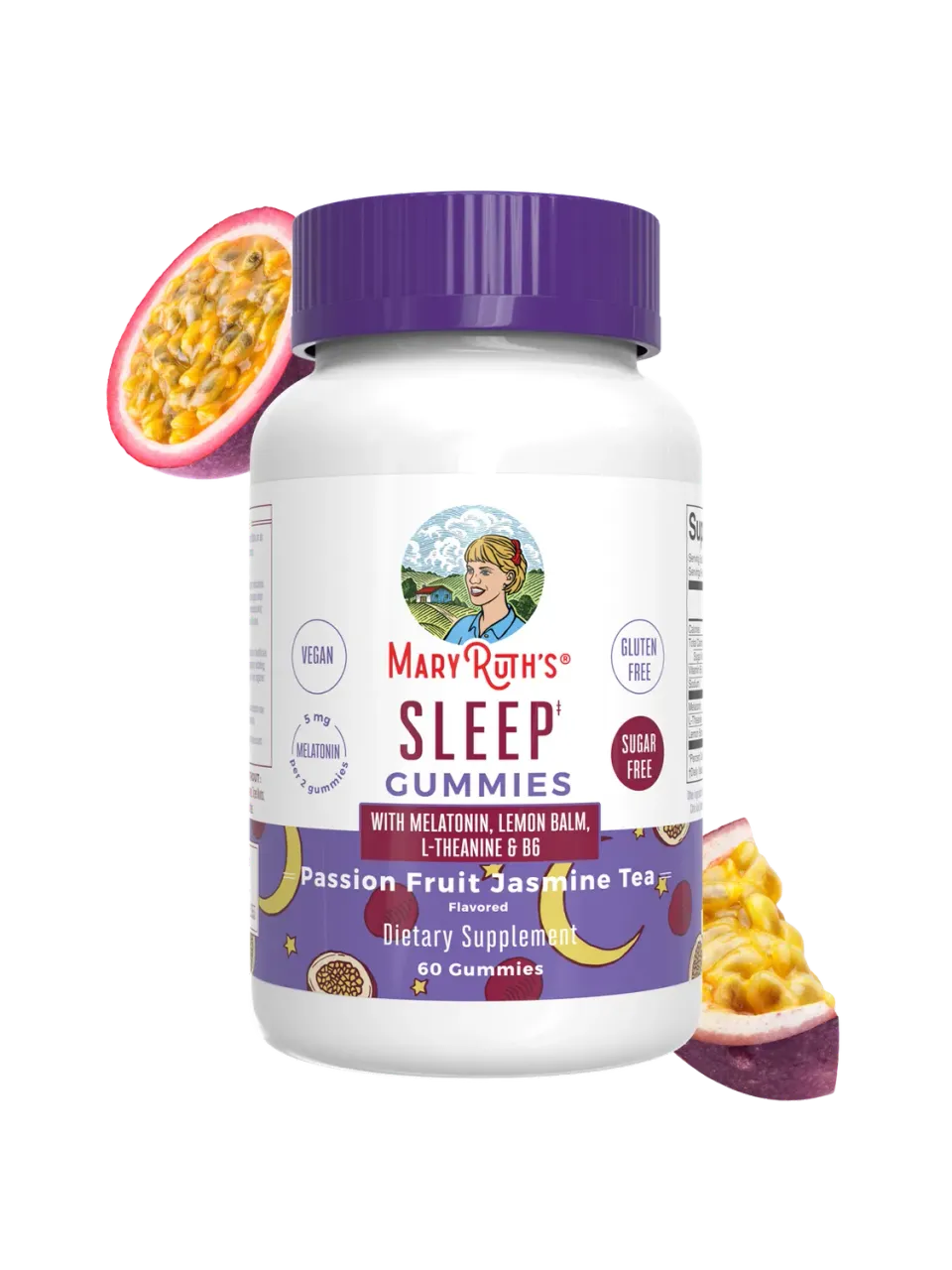 MaryRuth's Melatonin gummies pasjonsfrukt natt