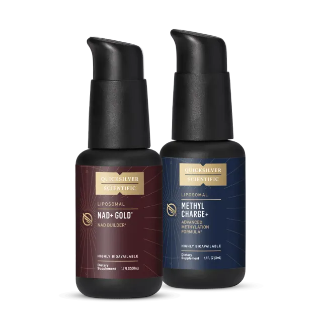 Quicksilver Scientific NAD+ Gold Methyl Charge+ tilskuddspakke energi