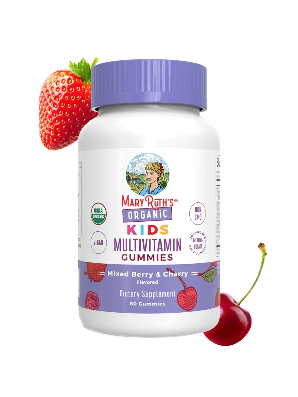 MaryRuth's Kids Multivitamin multigummi økologisk 60 stk bær