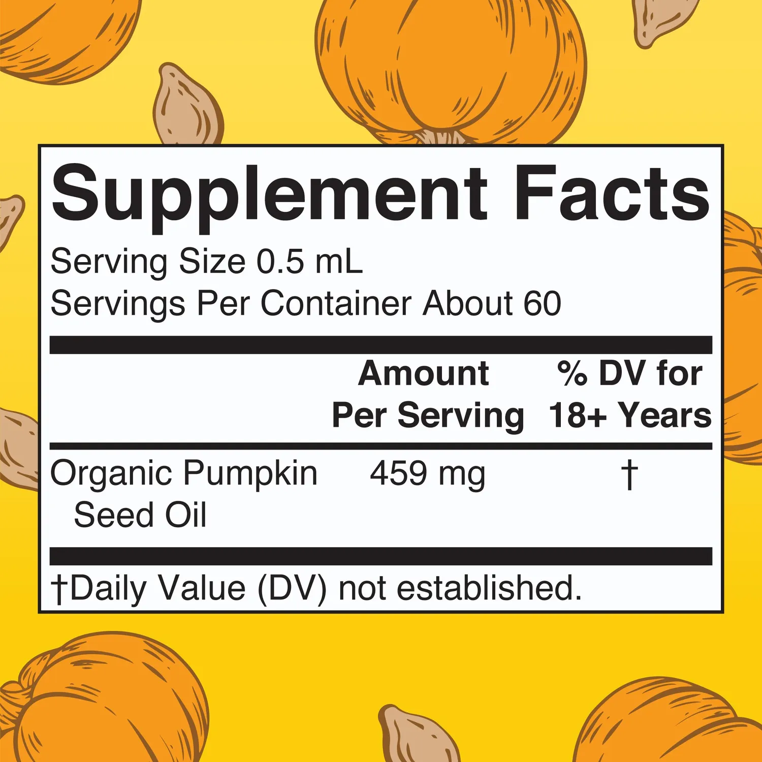 MaryRuth's Organic Pumpkin Seed Oil dråper 60 doser for menn