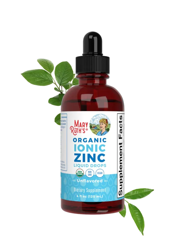 MaryRuth's Organic Ionic Zinc Liquid Drops dråper uten smak immun