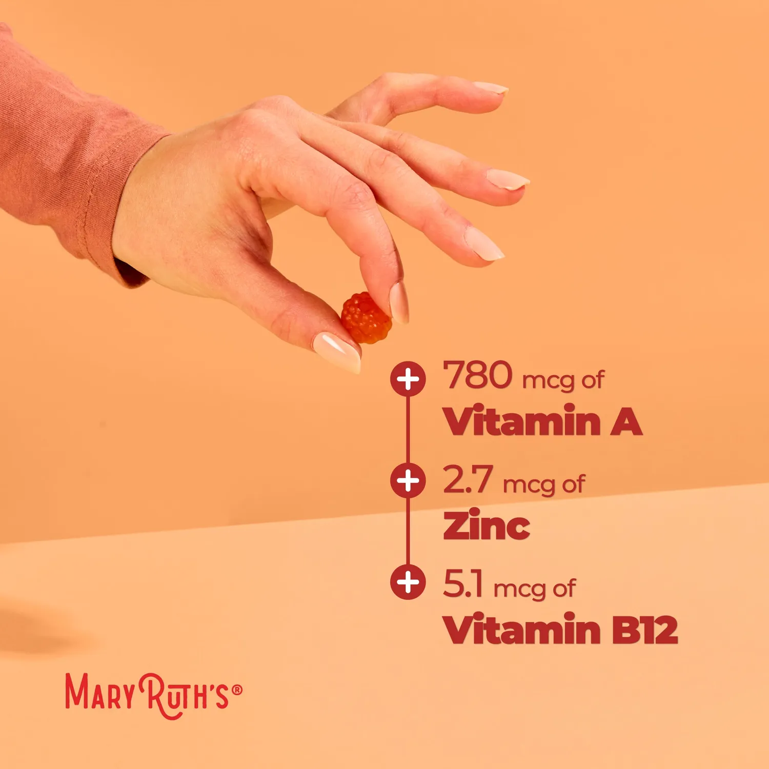MaryRuth's Teen Multivitamin gummies tenåring sukkerfri