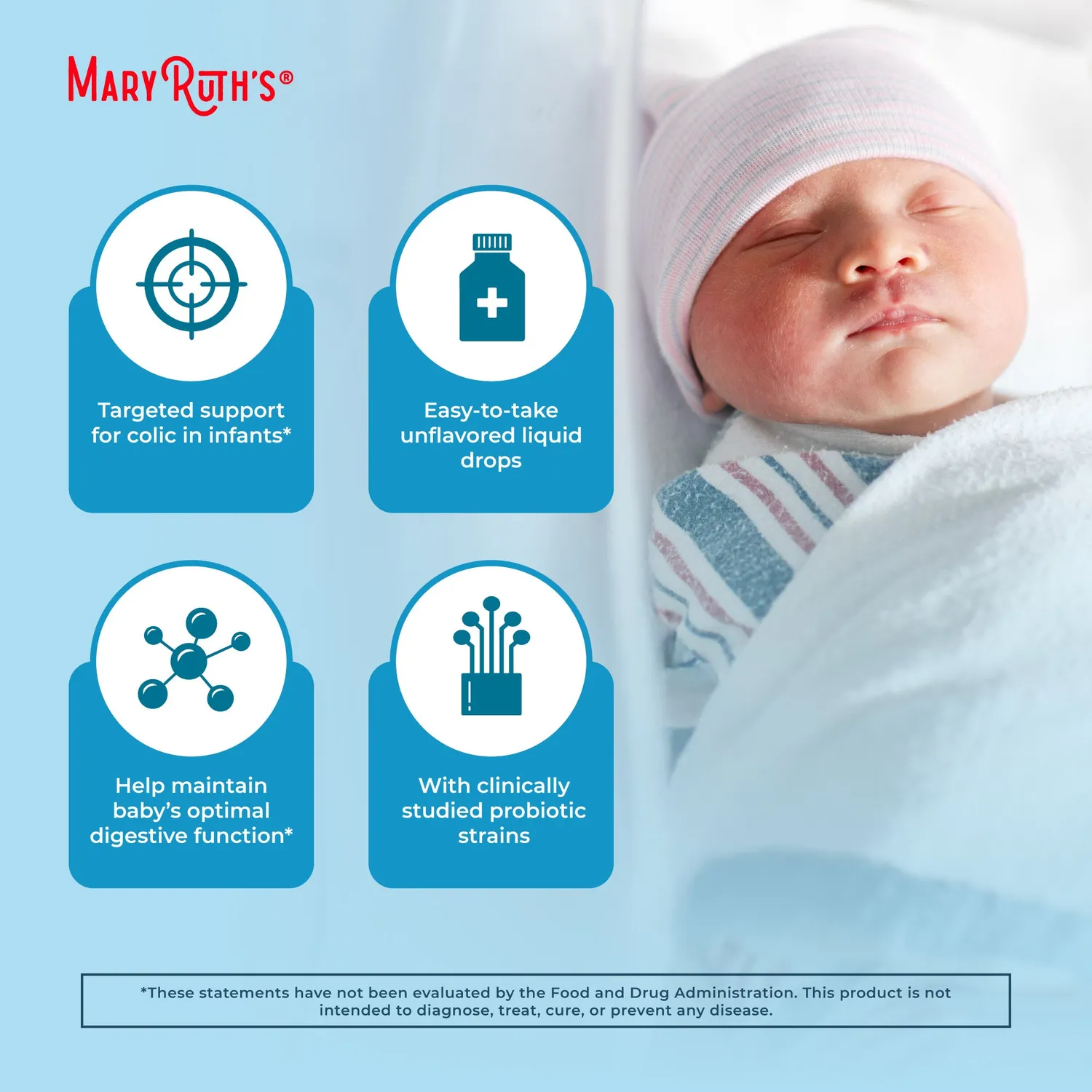 MaryRuth's Infant Precision Probiotic Colic dråper 5 dråper økologisk