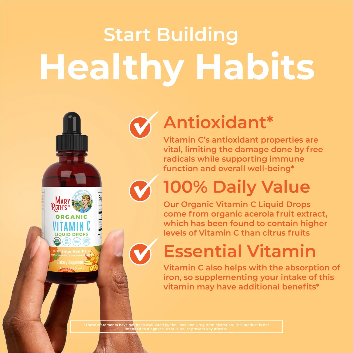 MaryRuth's Vitamin C vitamindråper 30 ml acerola