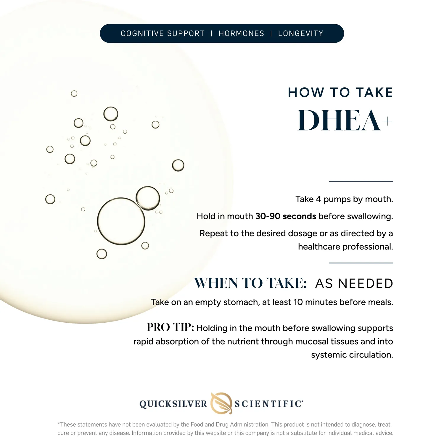 Quicksilver Professional DHEA+ tonic 300 ml pasjonsfrukt
