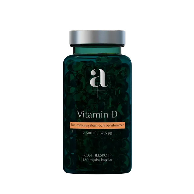 A+ Multivitamin Vitamin D 2500 IE kapsler 180 stk D3