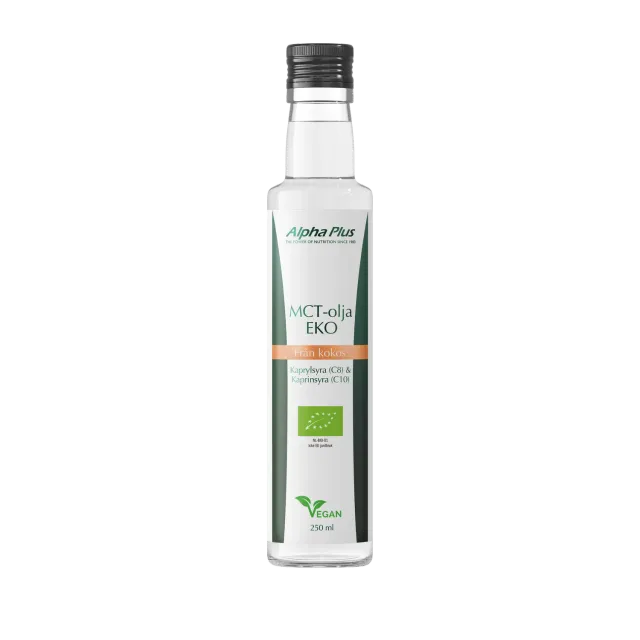 A+ MCT-olje økologisk 250 ml kokos