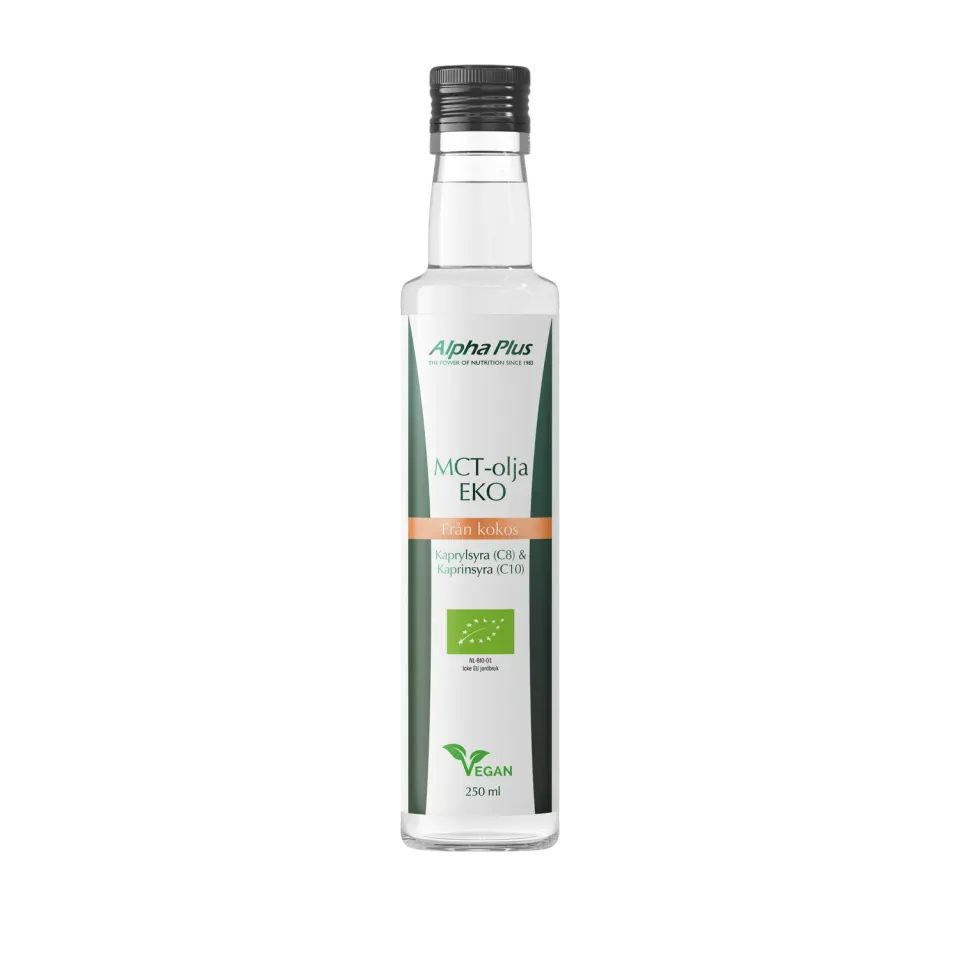 A+ MCT-olje økologisk 250 ml kokos