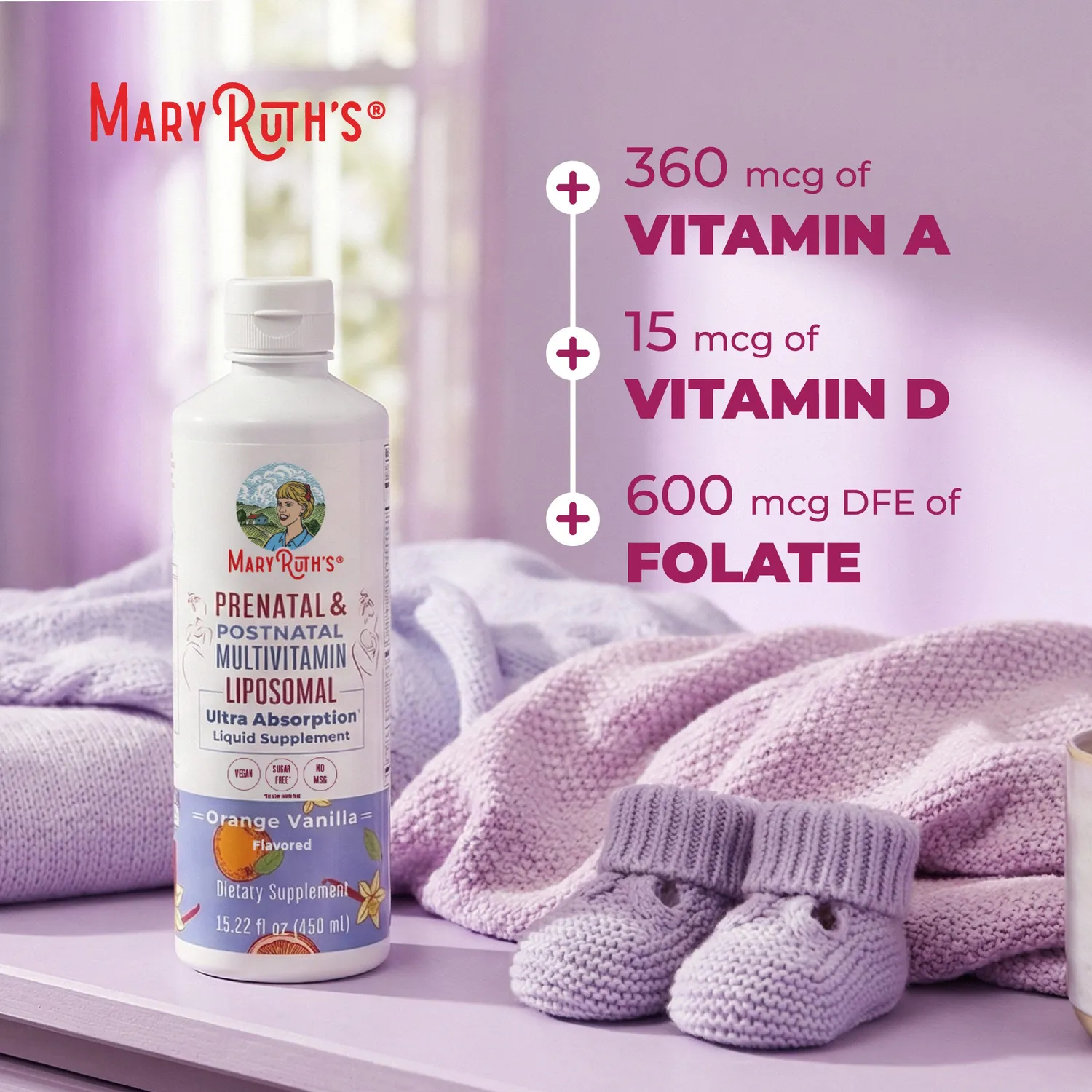 MaryRuth's Prenatal Postnatal liposomal multivitamin