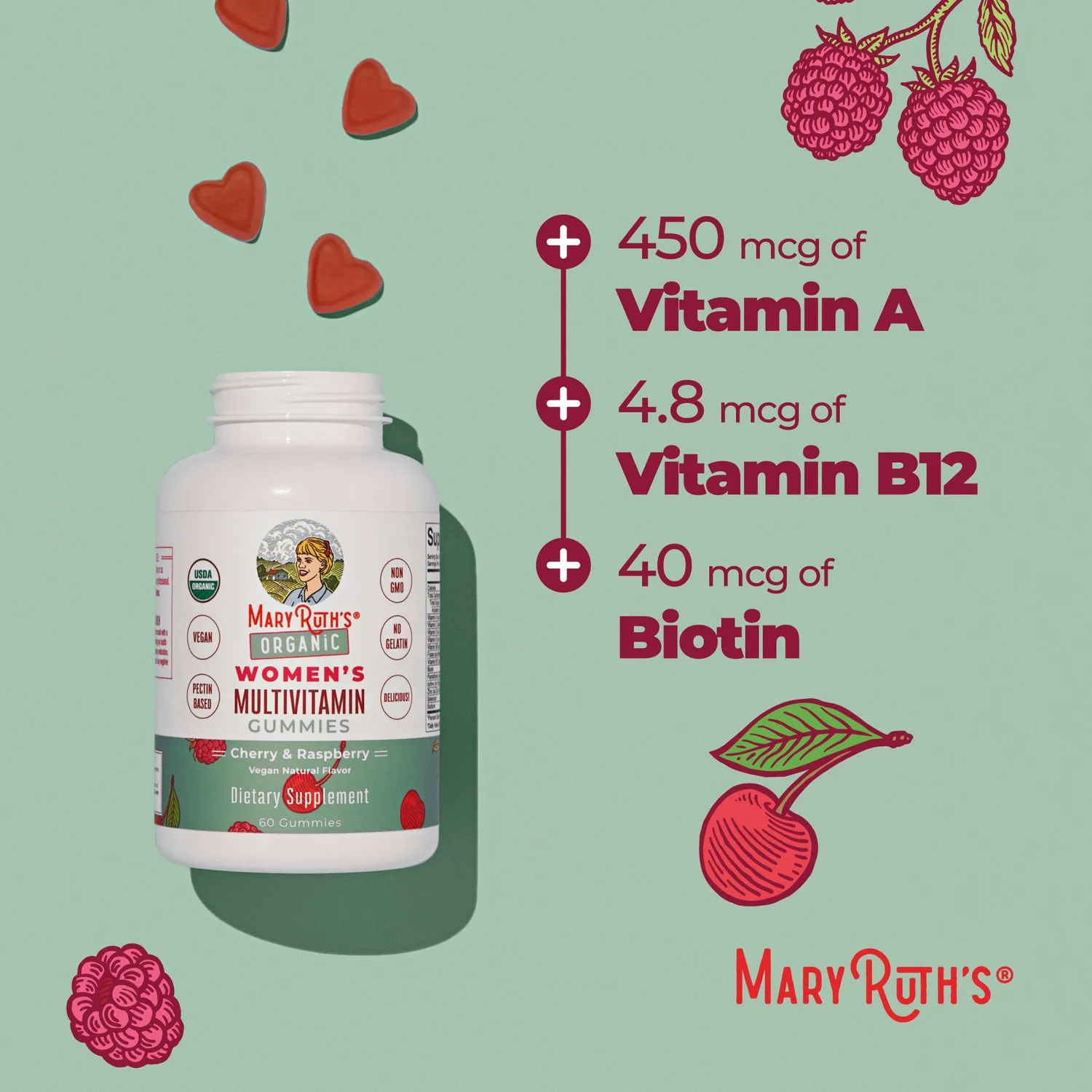 MaryRuth's Women's multivitamin vingummi 60 stk økologisk