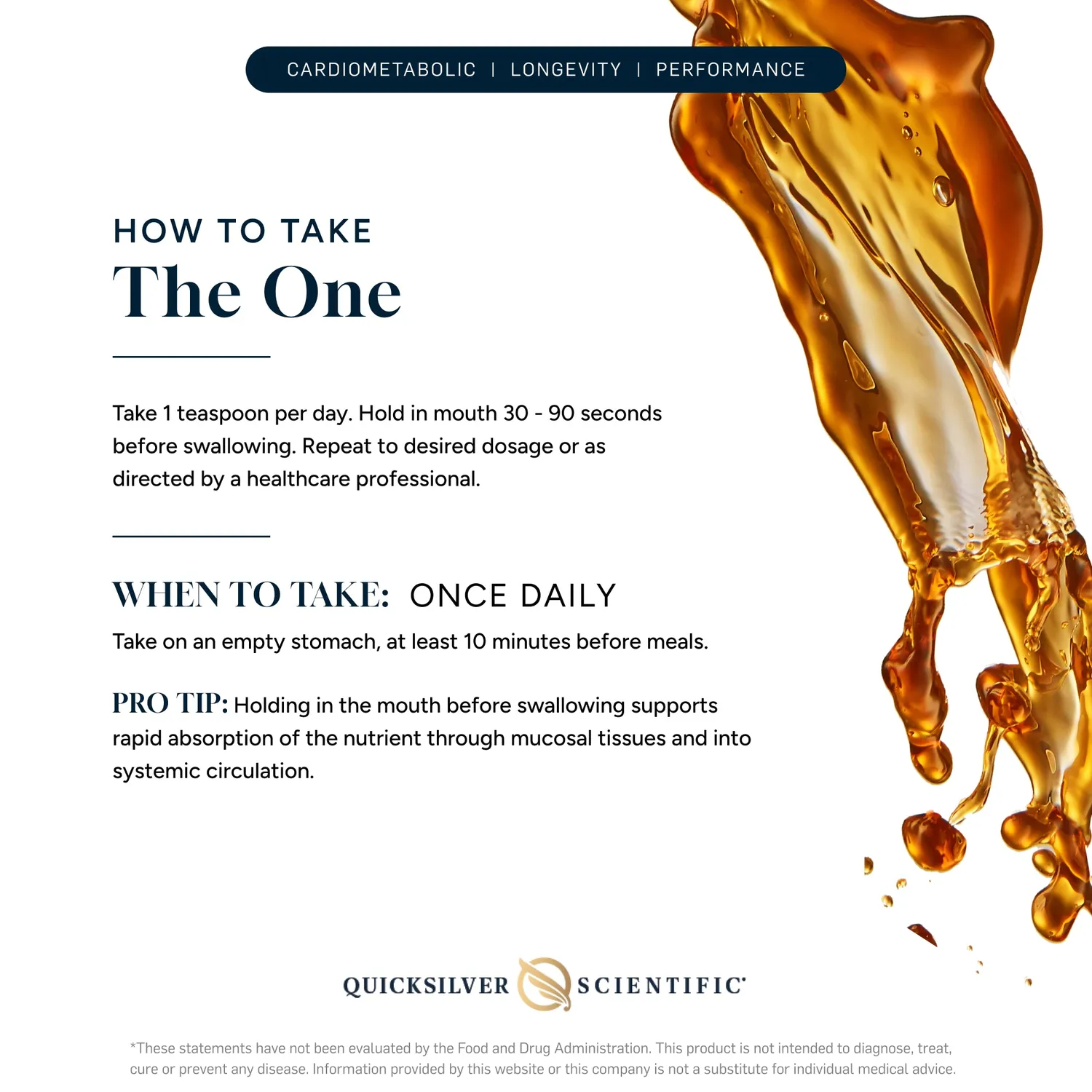 Quicksilver Scientific The One tilskudd 100 ml energi