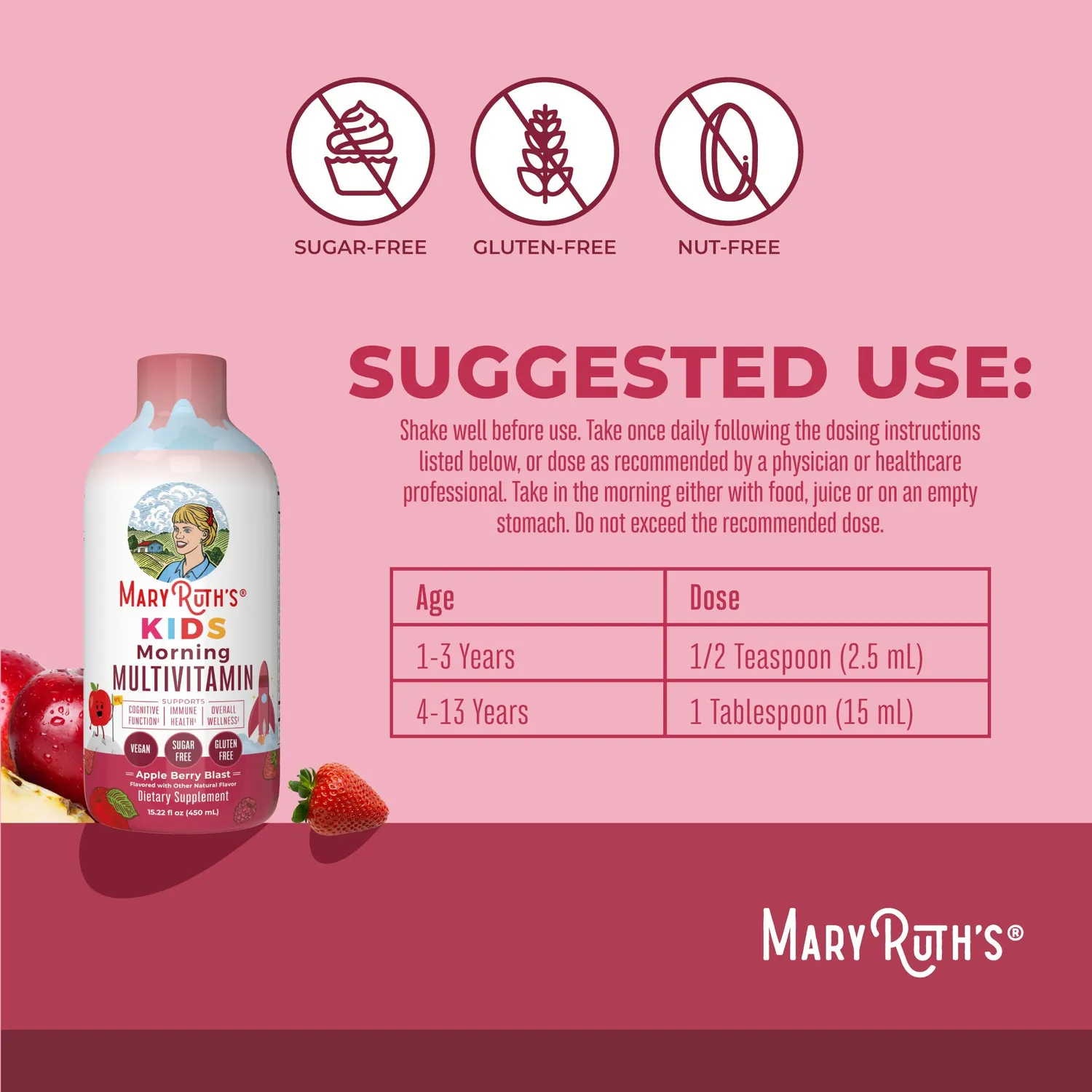 MaryRuth's Kids Triad of Health vitaminpakke barn