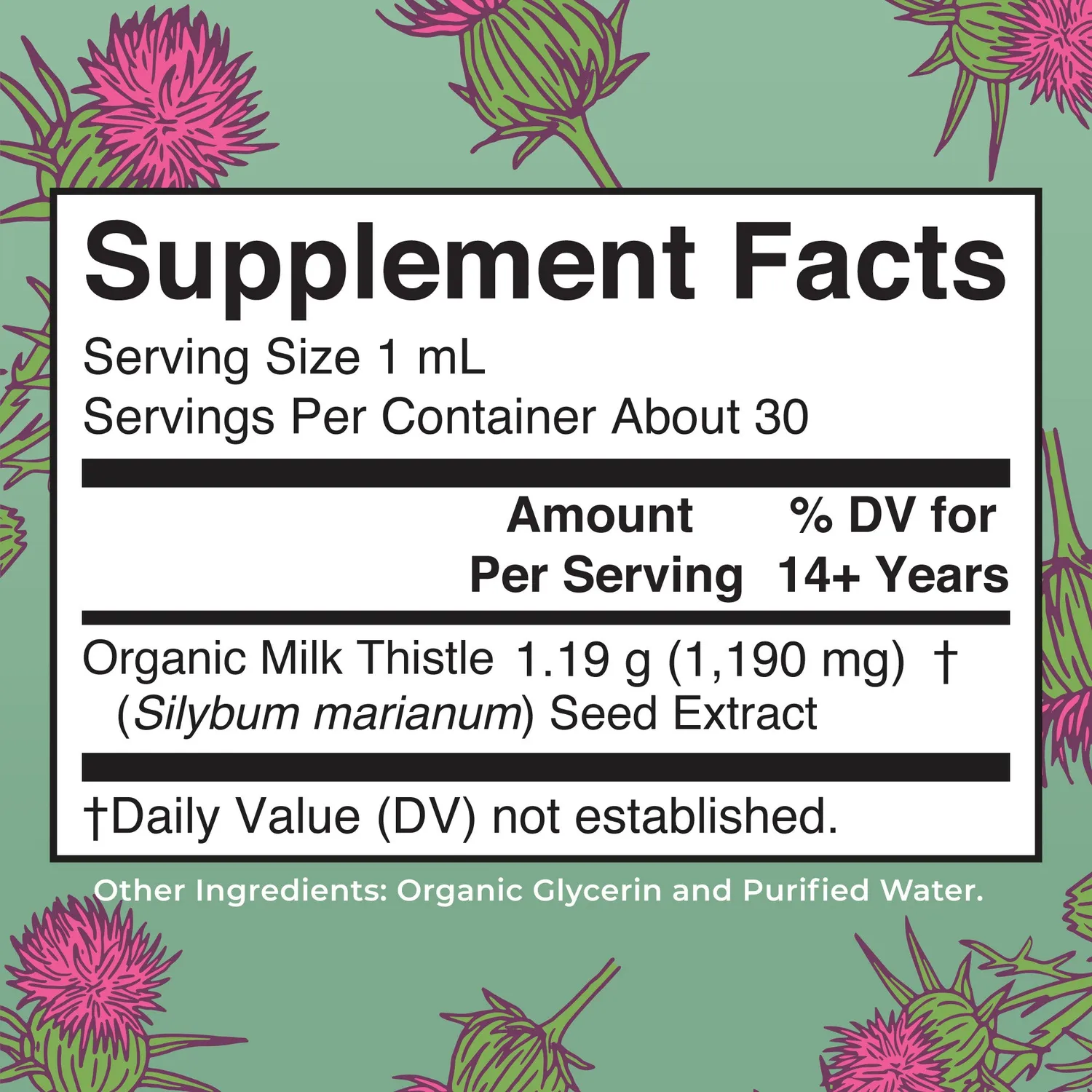 MaryRuth's Milk Thistle mariatisteldråper