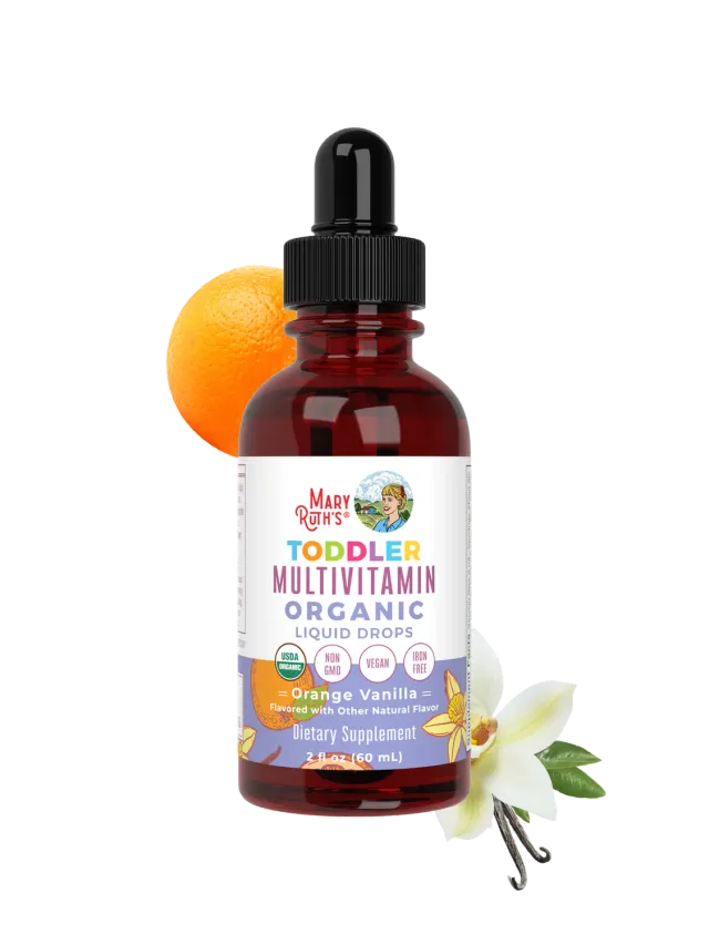 MaryRuth's Toddler multivitamindråper appelsin-vanilje 30 doser D3