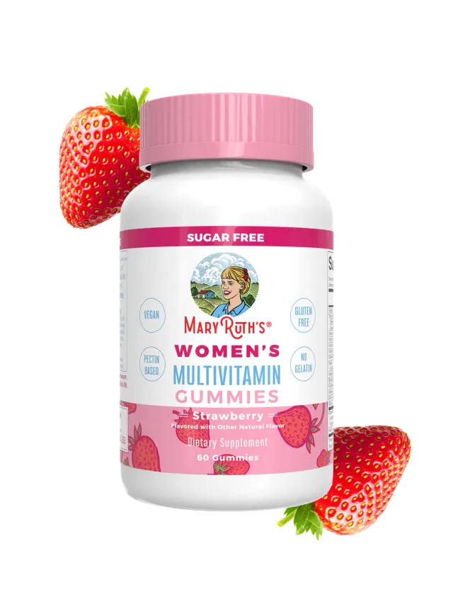 MaryRuth's Women's Multivitamin vingummi jordbær 30 doser vegansk