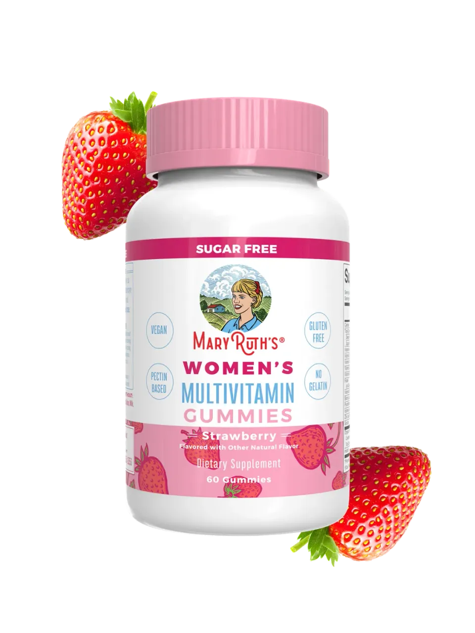 MaryRuth's Women's Multivitamin vingummi jordbær 30 doser vegansk