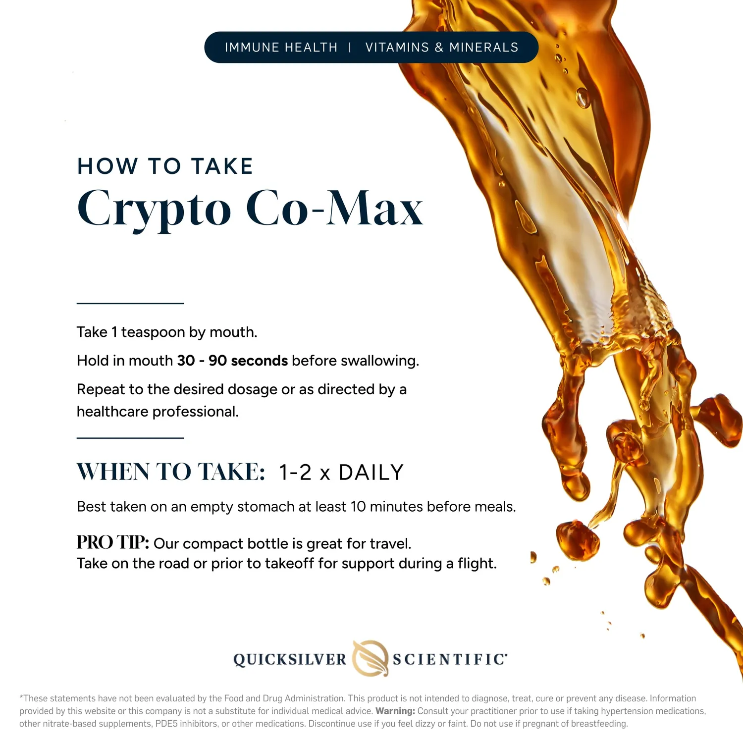 Quicksilver Scientific Crypto Co-Max dråper 100 ml urter