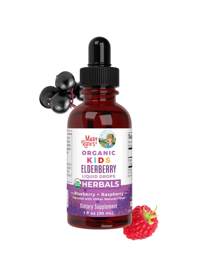 MaryRuth's Kids Elderberry dråper økologisk 60 doser