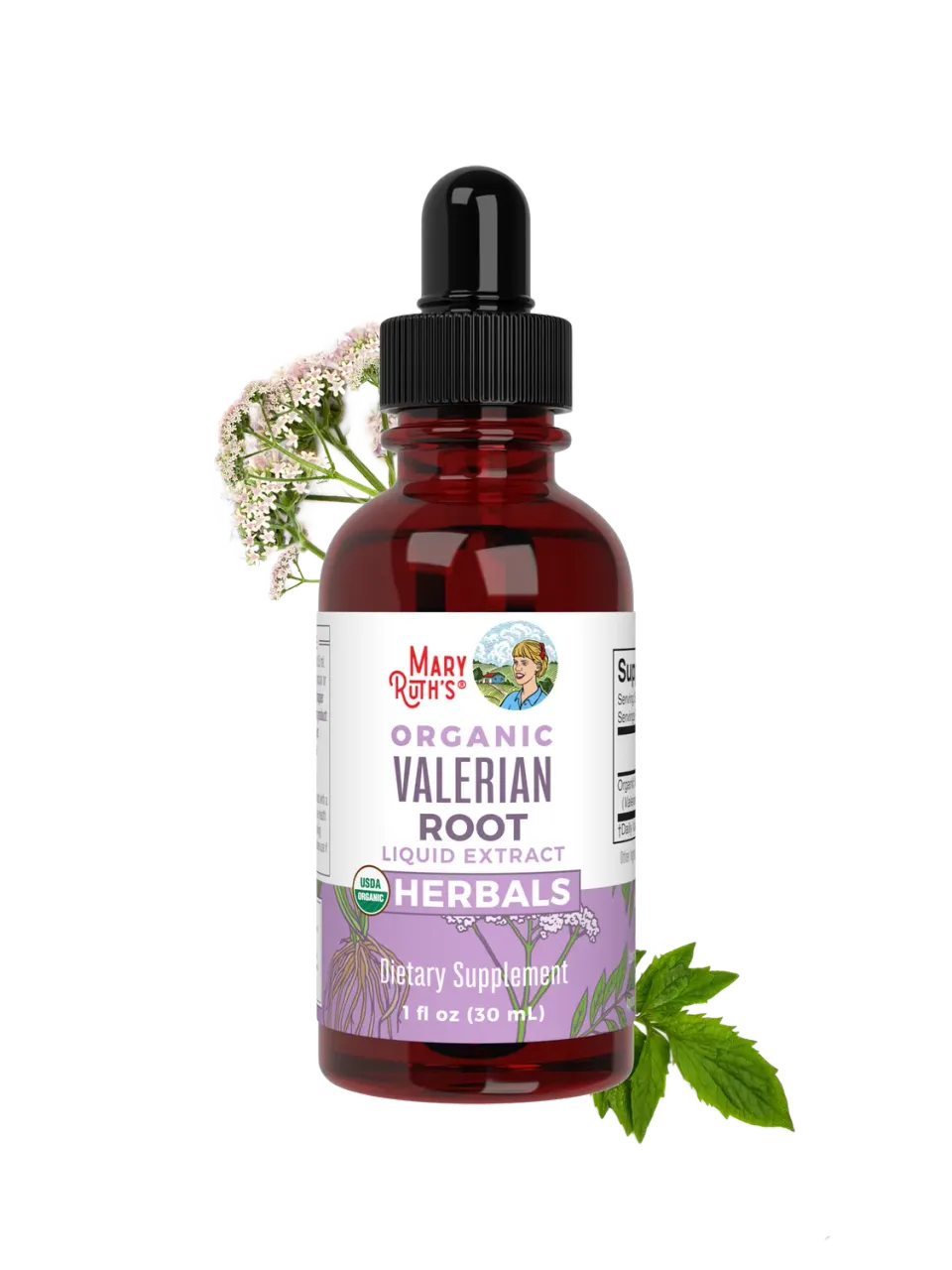 MaryRuth's Organic Valerian Root dråper vendelrot 60 doser