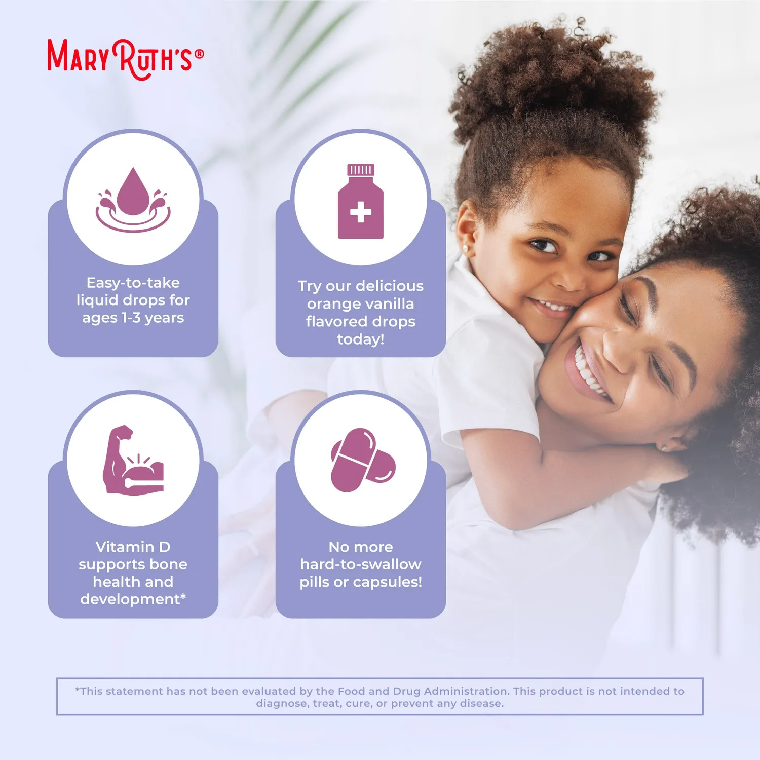 MaryRuth's Toddler multivitamindråper appelsin-vanilje 30 doser D3