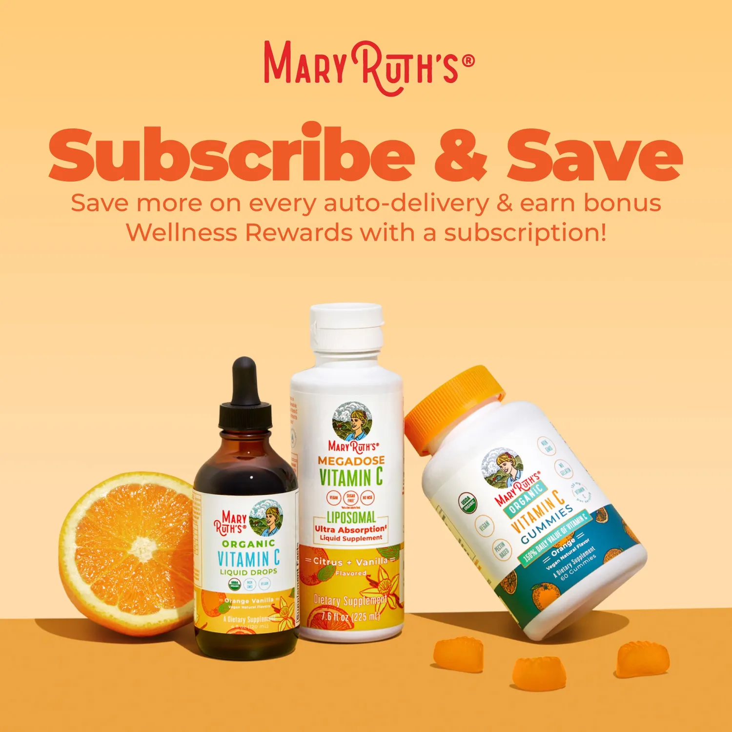 MaryRuth's Megadose Vitamin C Liposomal c-vitamin 30 doser immun