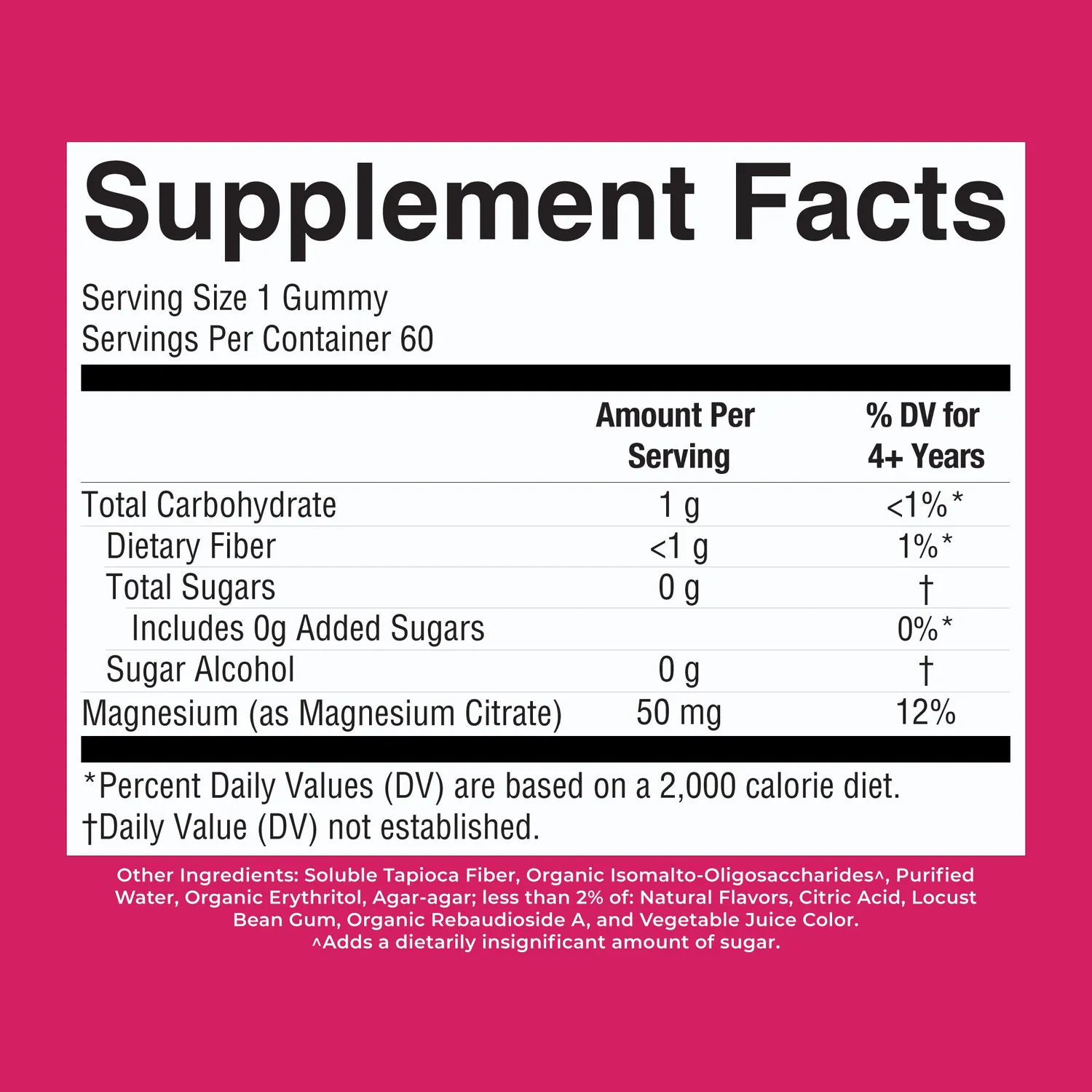 MaryRuth's Kids Magnesium vingummi 50 mg 60 stk