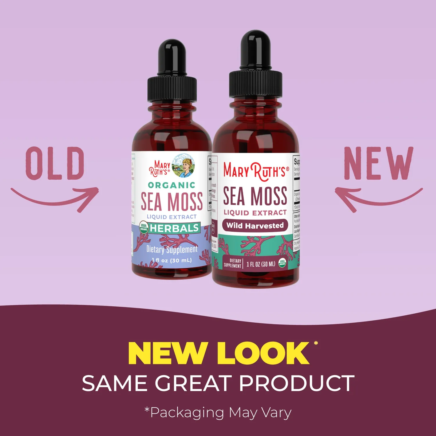 MaryRuth's Organic Sea Moss dråper 30 doser økologisk