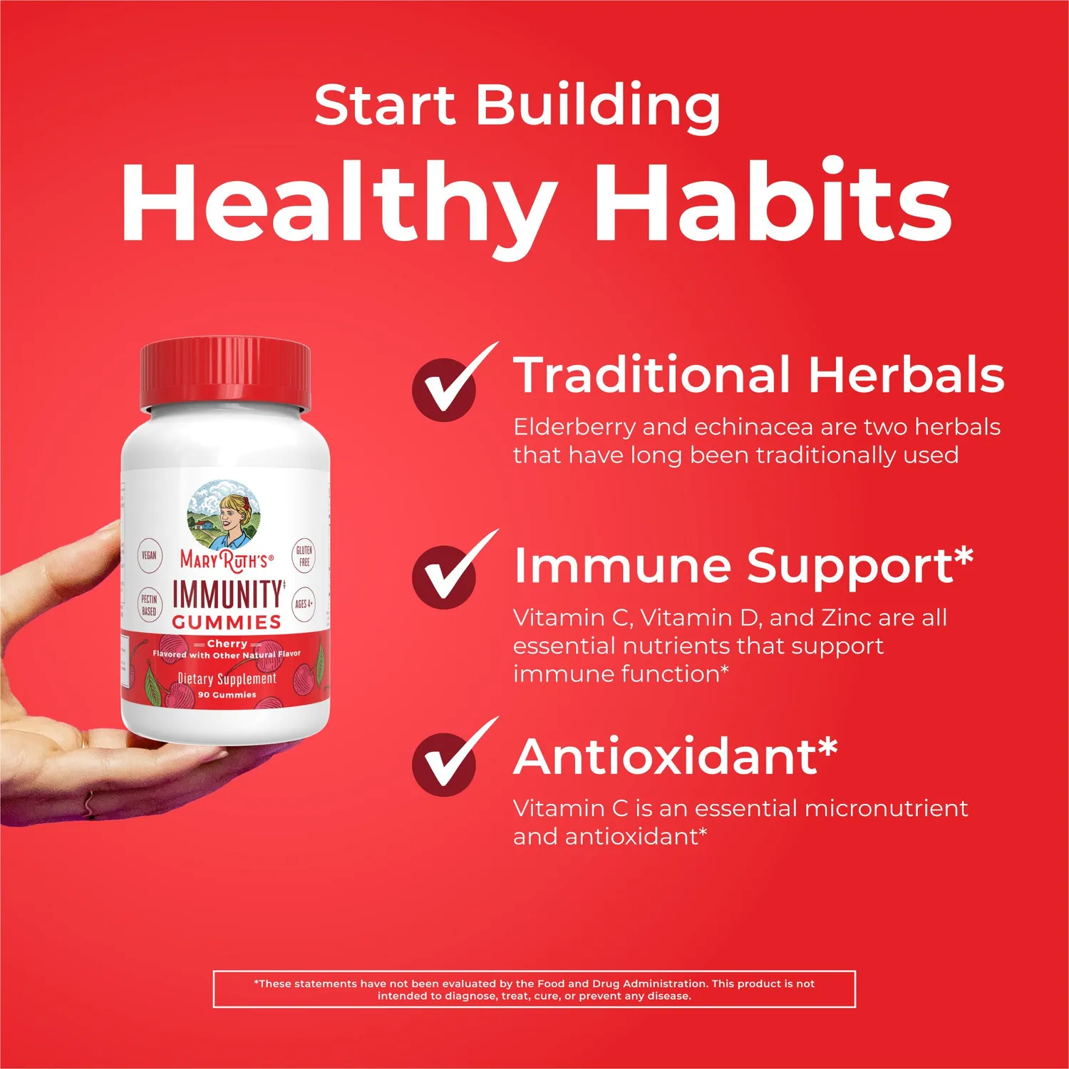 MaryRuth's Immunity gummies med C-vitamin og sink