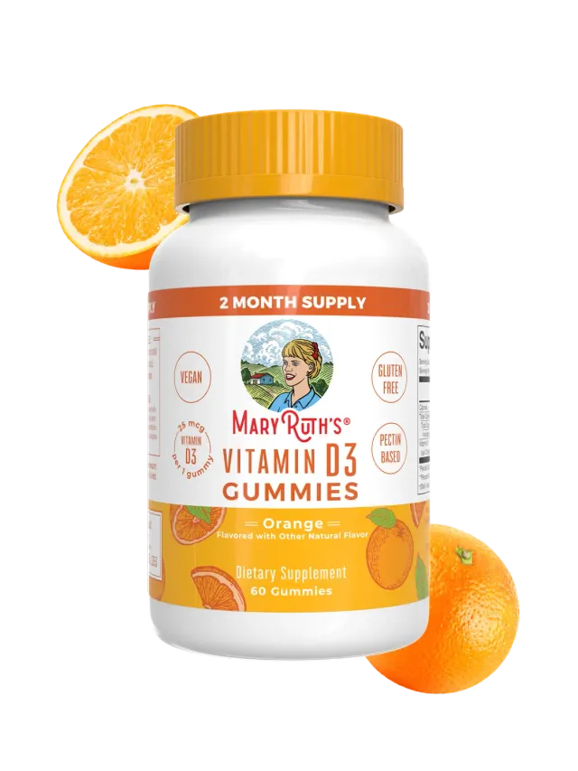 MaryRuth's D3 gummies 60 stk appelsin vegansk