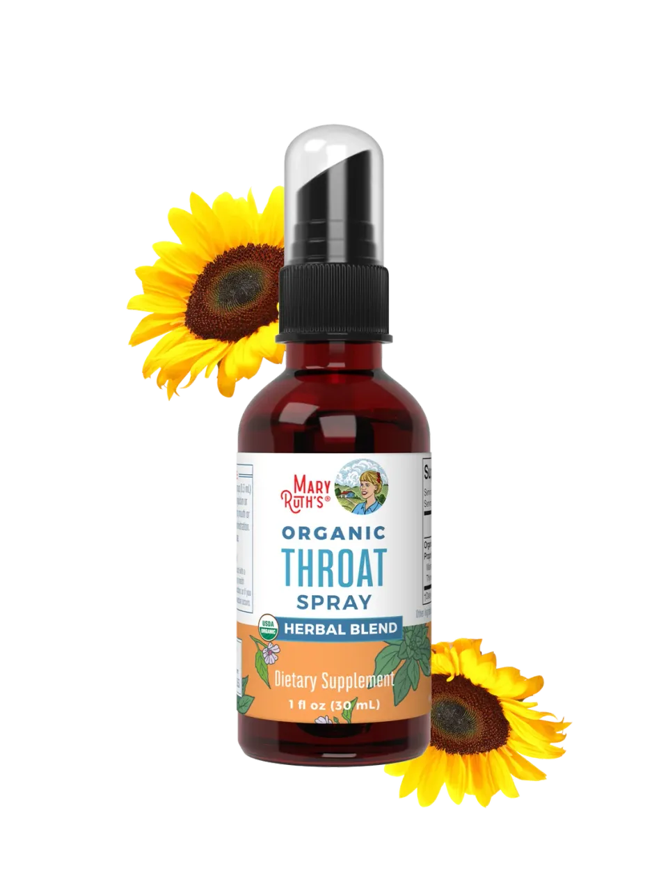 MaryRuth's Organic Throat halsspray uten smak
