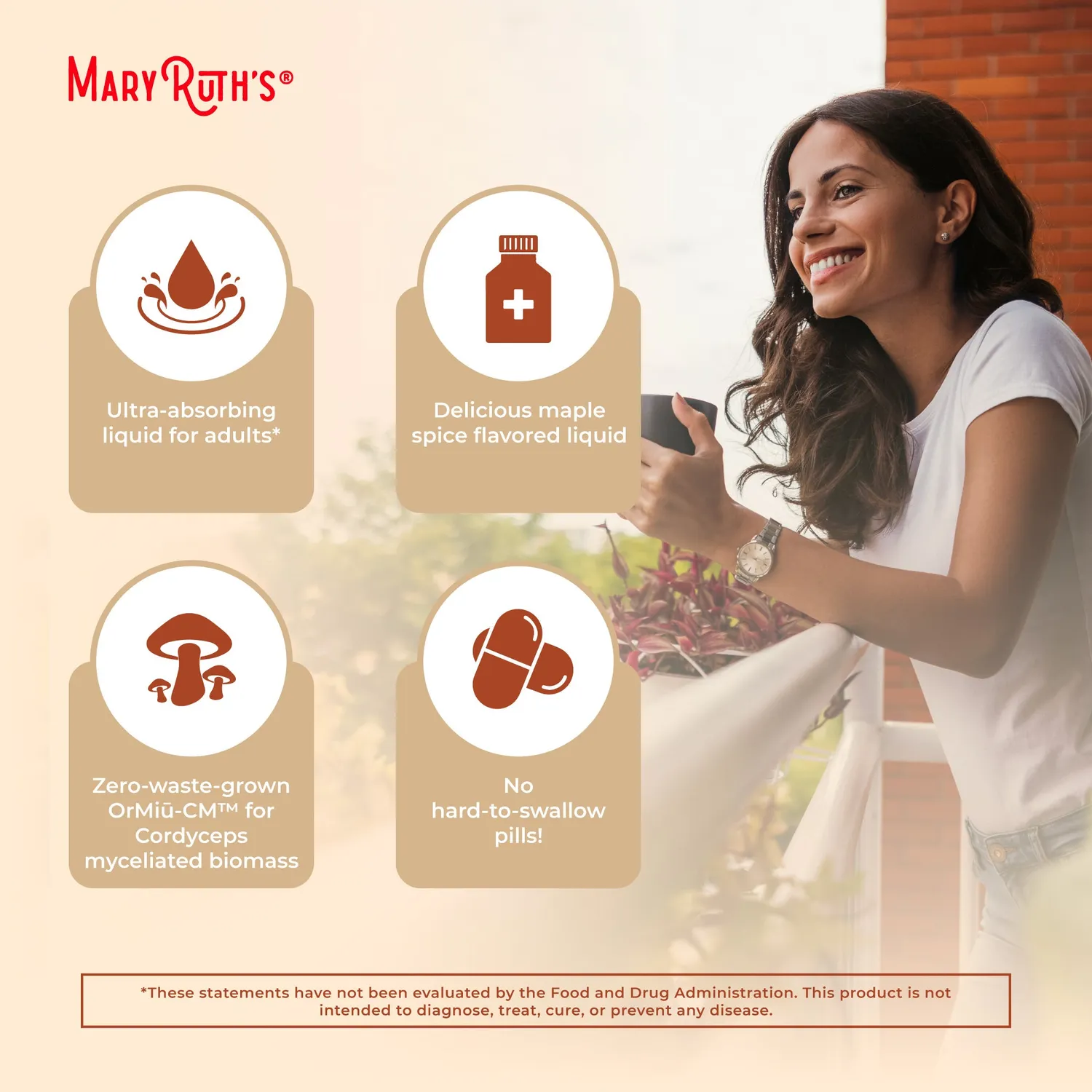 MaryRuth's Organic Cordyceps Mushroom liposomal lønnesmak