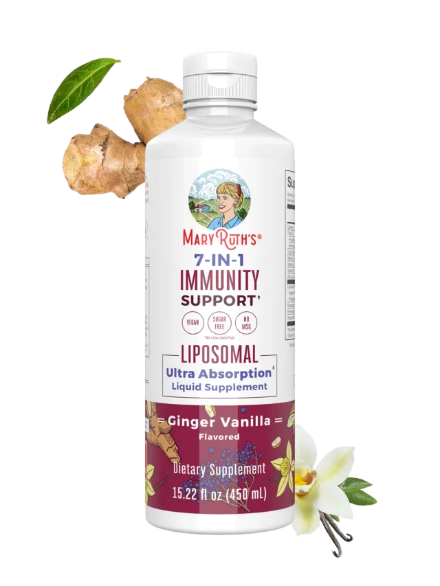 MaryRuth's 7-in-1 Immunity Support liposomal 30 doser med C-vitamin