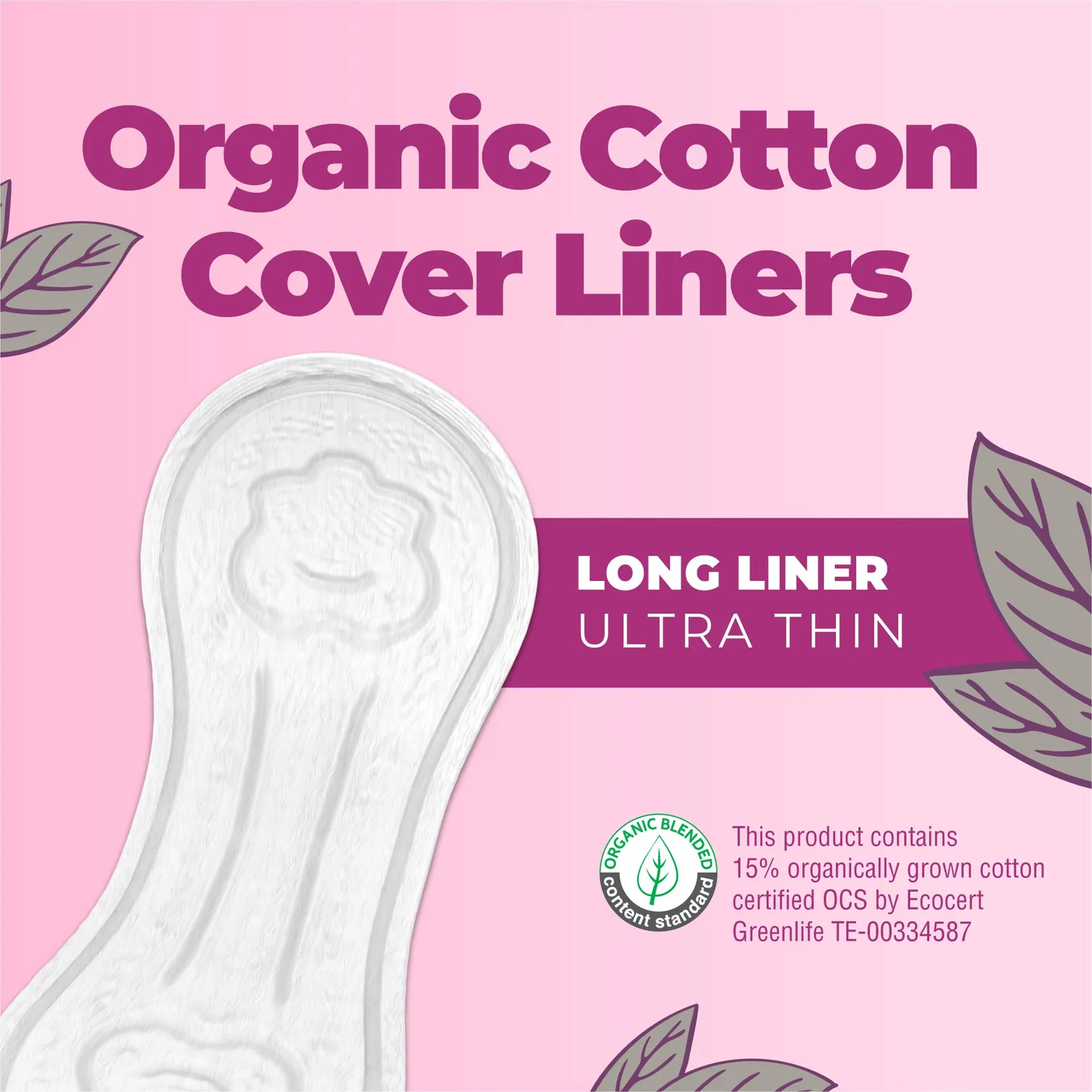 MaryRuth's Organic Cotton Cover truseinnlegg uparfymert